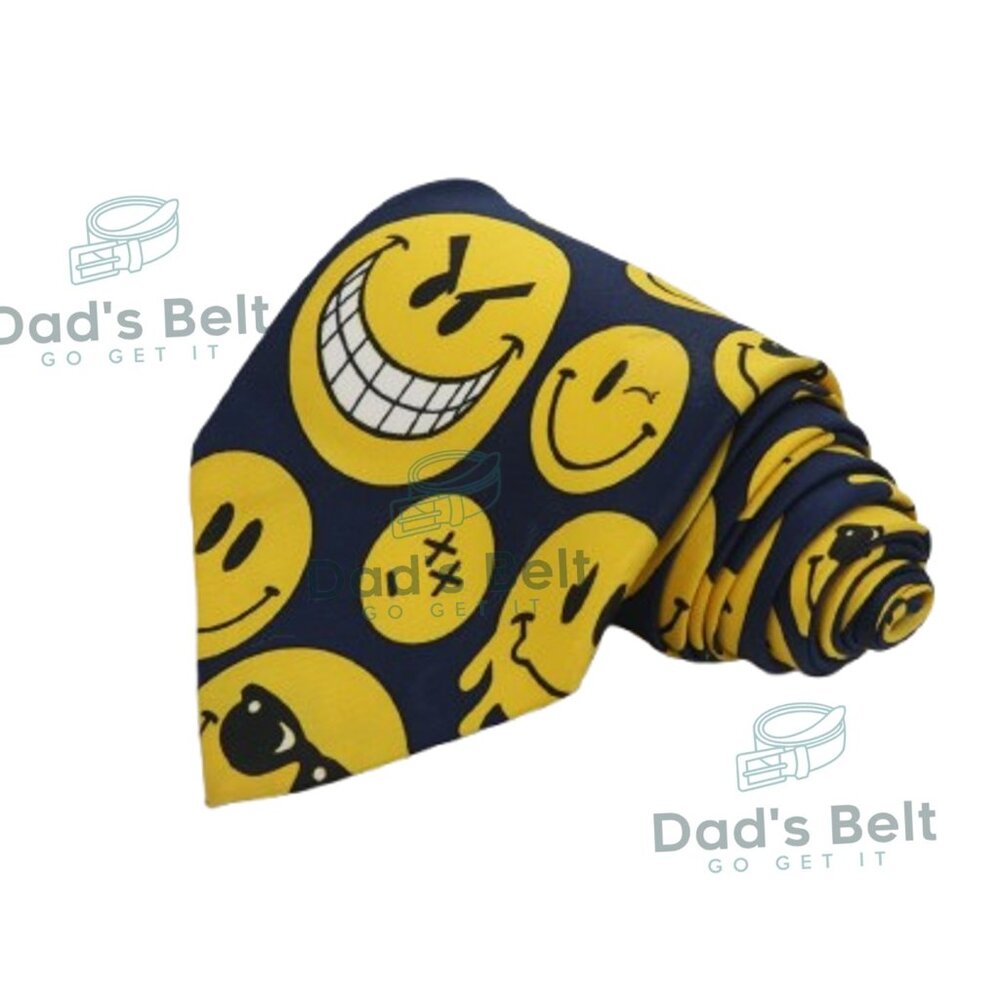 Emoji Faces Men's Necktie Cartoon Funny Face Emoticon Novelty Gift Neck Tie